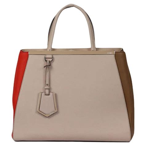 fendi 2jours medium textured leather shopper|Fendi 2Jours Tote Bags for Women for sale .